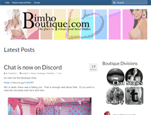 Tablet Screenshot of bimboboutique.com